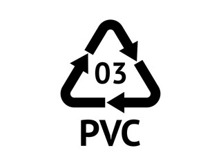 Plastic Recycling codes. Recycling symbol on an isolated background. Mobius strip.
Special icon for sorting and recycling. Secondary use. Vector illustration for Packaging.
