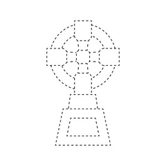 Tombstone tracing worksheet for kids