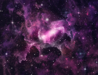 A space of the galaxy ,atmosphere with stars at dark background