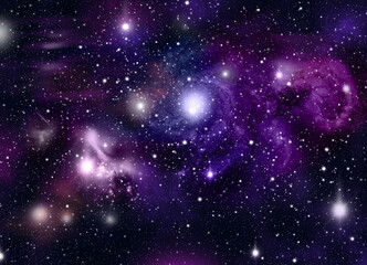 A space of the galaxy ,atmosphere with stars at dark background