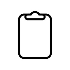 note pad icon design. text or document processing applications for ui ux element collection or website or app interface. minimal outline icon style.