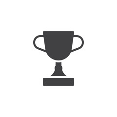 Trophy cup vector icon