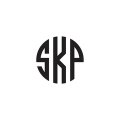 Logo Letter Combinations S, K and P. 3 Letter Combinations