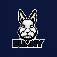 cool bunny logo, bunny logo for esport team