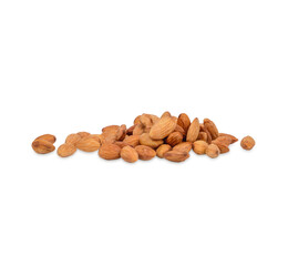 almonds isolated on transparent background. (.PNG)