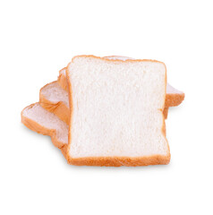Sliced bread isolated on transparent background. (.PNG)