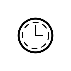 clock icon design vector illustration high quality black style