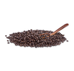 Coffee beans Isolated on transparent background. (.PNG)
