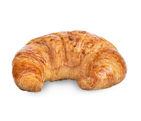 freshly baked croissant isolated Premium psd