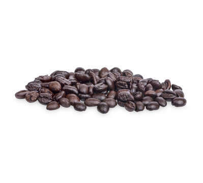 Coffee beans Isolated on transparent background. (.PNG)