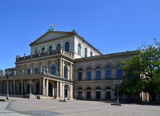 Fototapeta na wymiar Historical Opera House in Hannover, the Capital City of Lower Saxony