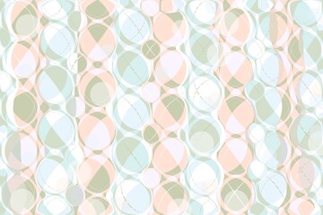 秋色の背景素材 丸 水色 緑色 ベージュ