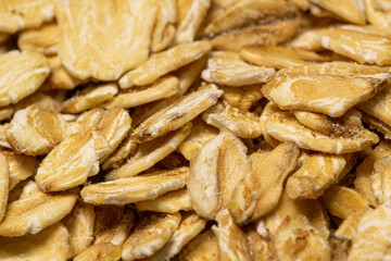 Oatmeal texture on whole background, close up.  oatmeal macro background 