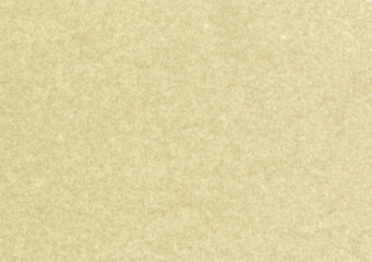 Fototapeta na wymiar High detail large image of beige, yellow, light brown, smooth, uncoated, Eco paper texture background with even spots for mockup or high resolution wallpaper with copyspace for text