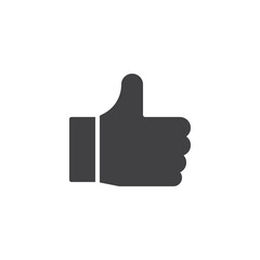 Thumbs up, like vector icon