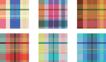 multi color tartan check seamless pattern vector illustration
