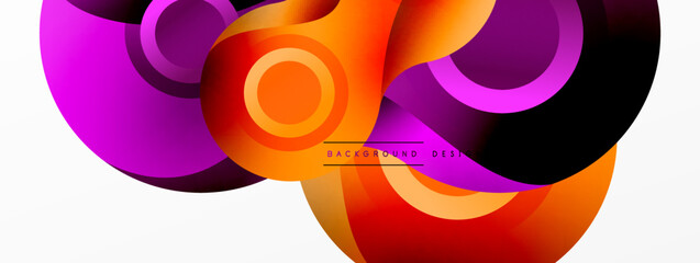 Circle geometric background. Abstract modern backdrop. Vector Illustration For Wallpaper, Banner, Background, Card, Book Illustration, landing page