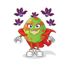 dinosaur egg Dracula illustration. character vector