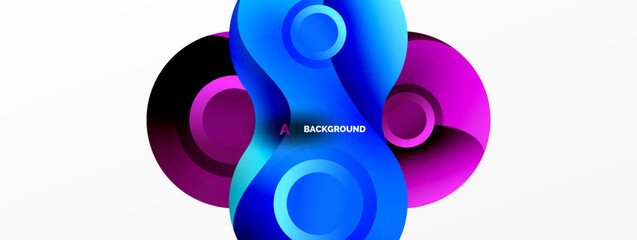 Circle geometric background. Abstract modern backdrop. Vector Illustration For Wallpaper, Banner, Background, Card, Book Illustration, landing page