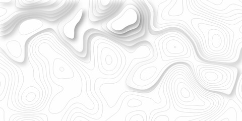 abstract vactor white lines pattern and Topographic and maunt,river,sea map background. Line topography map contour background, geographic grid. Abstract vector illustration.	