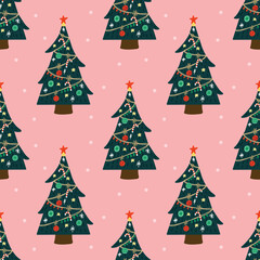 cute christmas items seamless pattern design for wrapping paper