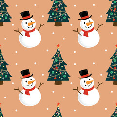 cute christmas items seamless pattern design for wrapping paper