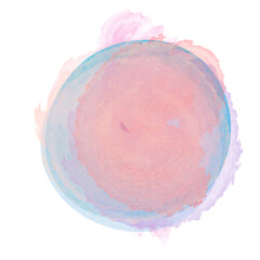 Watercolor isolated on transparent 