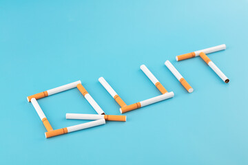 English quit consisting of cigarettes means stop smoking