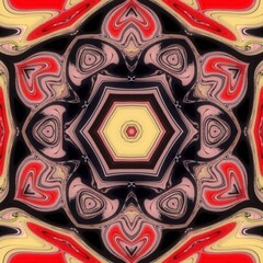 Fototapeta premium Mandala psychedelic abstract