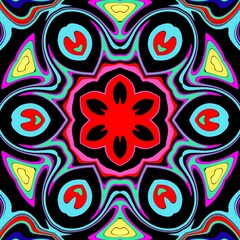 Fototapeta premium Mandala psychedelic abstract