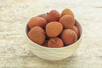 Sweet juice lychee tropical fruit