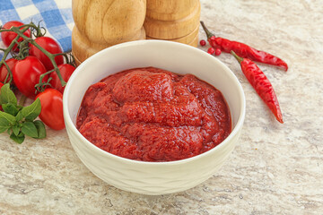 Natural organic pure tomato pasta