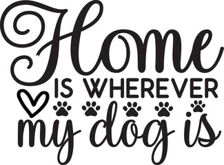 Dog svg design cut files