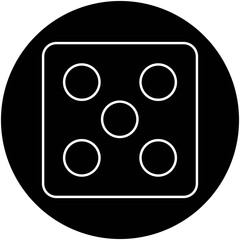 Dice Isolated Vector icon which can easily modify or edit

