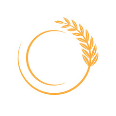 Wheat Logo template vector illustration design
