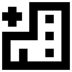 Hospital Vector Icon 