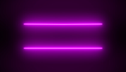 Illustation of glowing neon lines in magenta © marog-pixcells