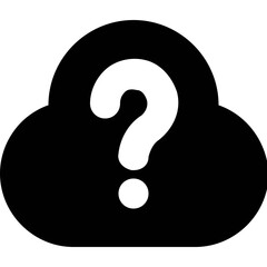 Cloud Faq Vector Icon