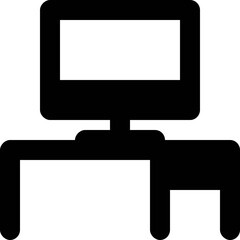 Computer Table Vector Icon