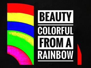 Rainbow illustration of an background