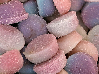 Handmade sweet fruit-flavored jelly beans