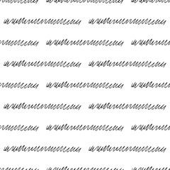 Seamless pattern with black pencil brushstrokes