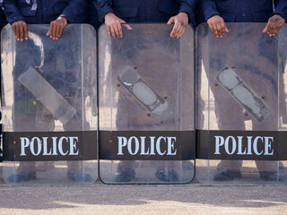 Riot police training annual review

