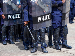 Riot police training annual review


