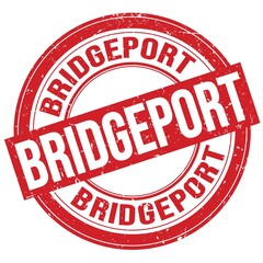 BRIDGEPORT text written on red round stamp sign