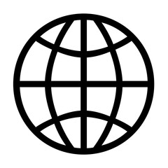 World icon on white background.
