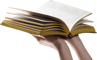 Woman holding an old book or bible - 526938824