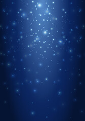 キラキラの玉ボケのベクターイラスト背景(雪,降雪,冬)