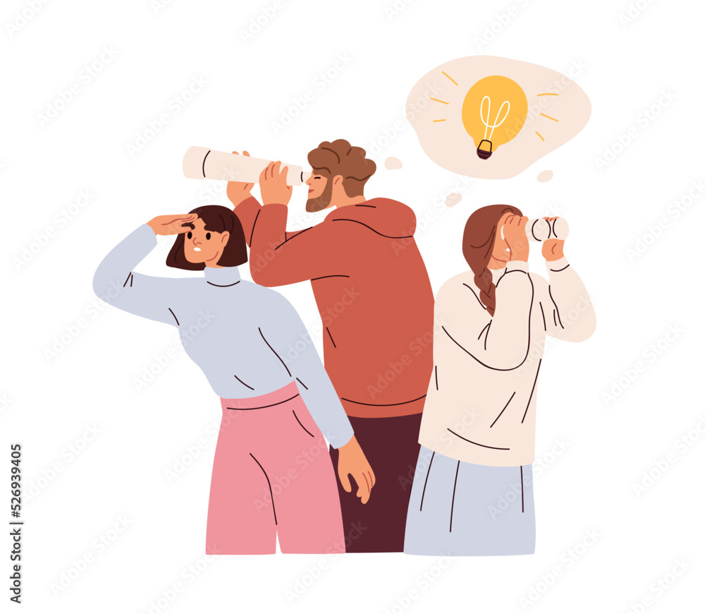 Poster bad business team fail to search ideas. people with silly behaviour complicating work, ignoring, don