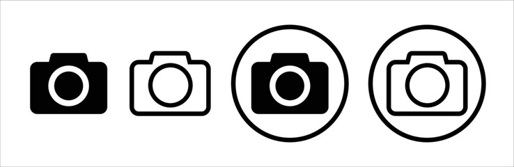 Camera icon set. photo camera icon. camera photography icon. sign. vector illustration